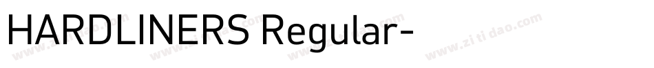 HARDLINERS Regular字体转换